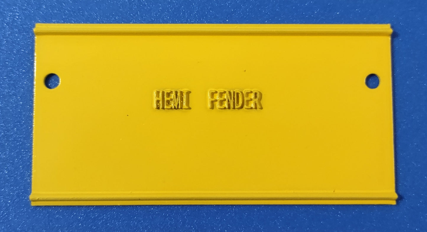 HEMI FENDER tag