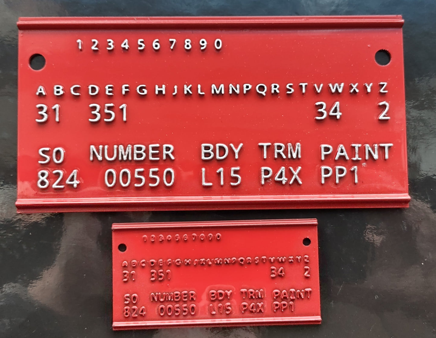 Mopar Fender Tag Novelty Reproduction Service