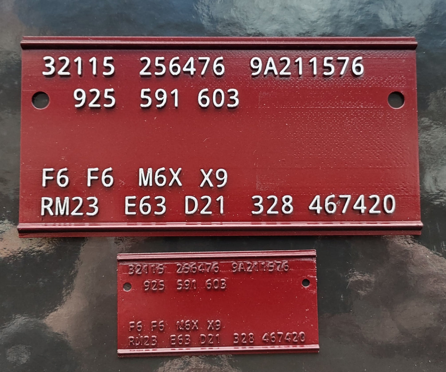 Mopar Fender Tag Novelty Reproduction Service